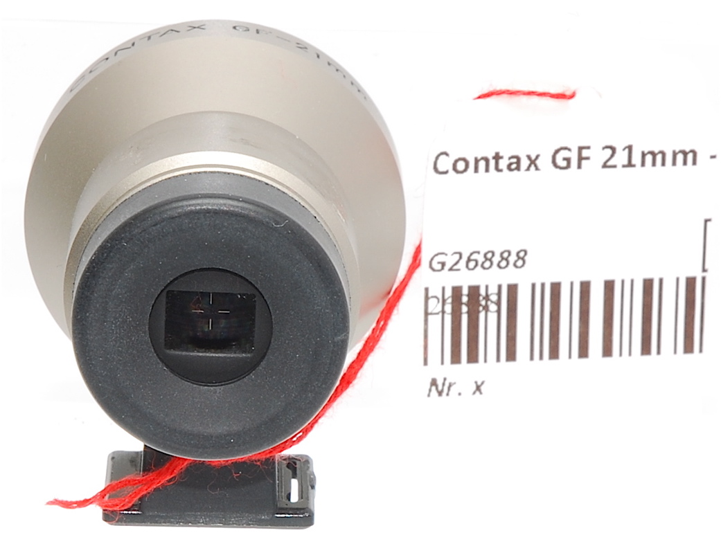 接眼部のフレアカッターが傾いたCONTAX GF-21mm