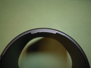 Fotodiox 花型フードAi AF Zoom-Nikkor 80-200mm f/2.8D ED ＜NEW＞用（HB-7互換）の爪を削ったところ