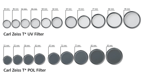 T* UV und POL Filter von Carl Zeiss /T* UV and POL filters from Carl Zeiss