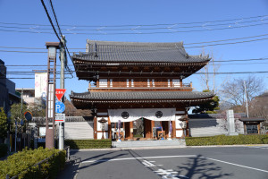 写真2】伝通院山門（東京都文京区）：Nikon D610、Ai Nikkor 35mm F2S、F8、絞り優先AE、1/320秒、ISO-AUTO(ISO 100)、AWB、ピクチャーコントロール：ポートレート、マルチパターン測光、マニュアルフォーカス（MF）、高感度ノイズ低減：標準、手持ち撮影、Nikon L37cフィルター、HN-3フード 